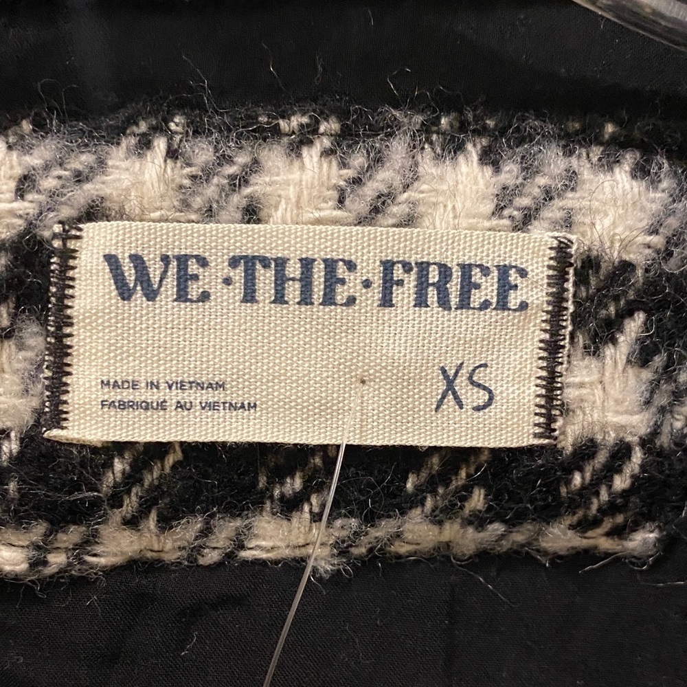 Free People We The Free Get Around Houndstooth Oversized Shirt Jacket Size XS - Picture 12 of 13